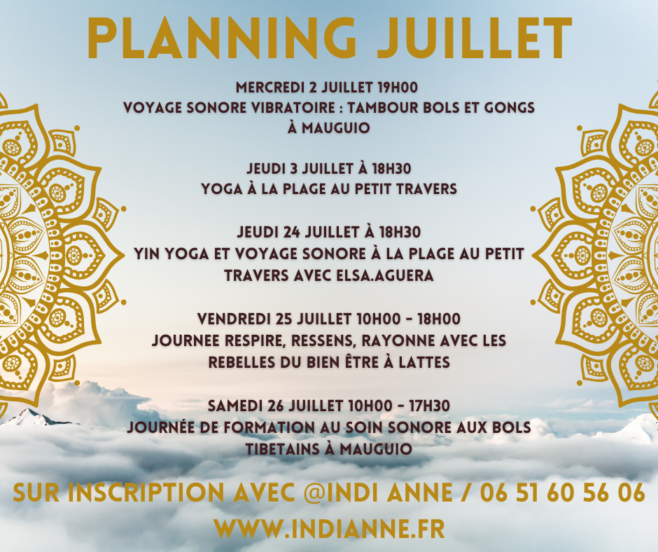 planning juillet