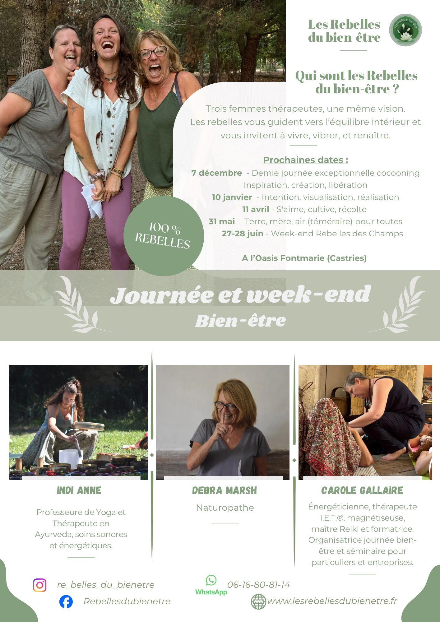 Journées bien être avec les Rebelles 